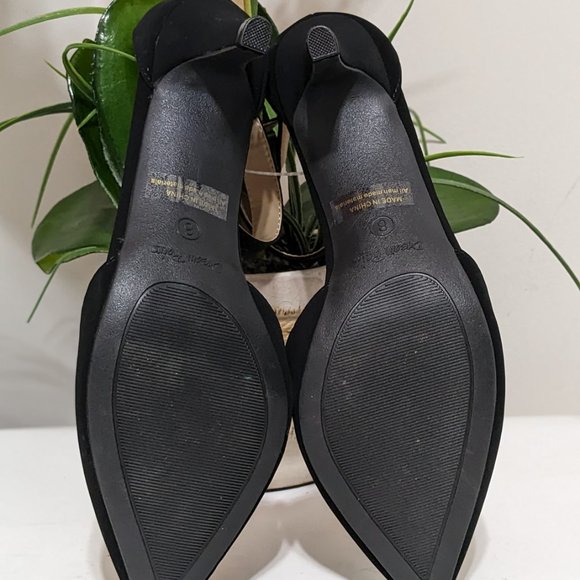 DREAM PAIRS Women's Low Heel Ankle Strap Pumps Suede Shoes Size 8 Black - Picture 6 of 8